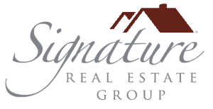 estate real signature logo group realty
